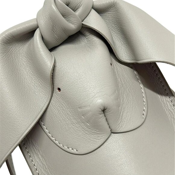 LOEWE - Gray Beige Leather Shoulder Bag - Picture 15 of 15